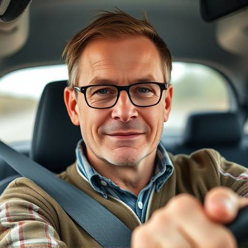 Peter Schulz, erfahrener Fahrlehrer der Fahrschule Schmidt mit kurzen Haaren